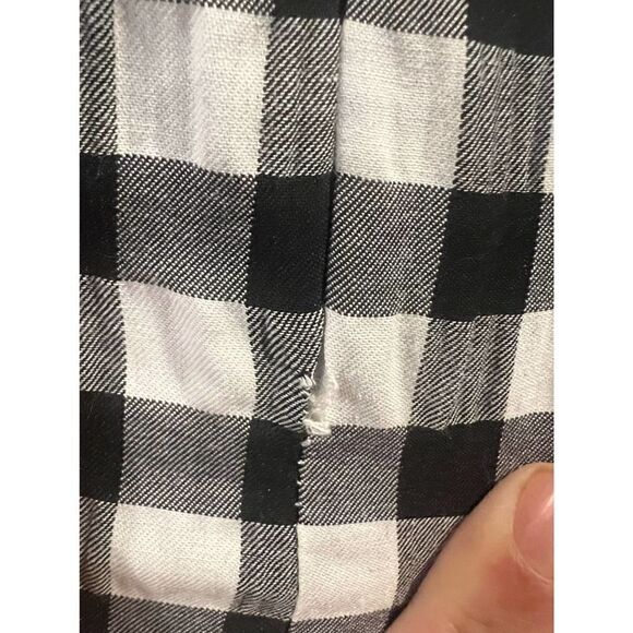 NWT Topshop gingham Black white skirt size 4 - Picture 5 of 8
